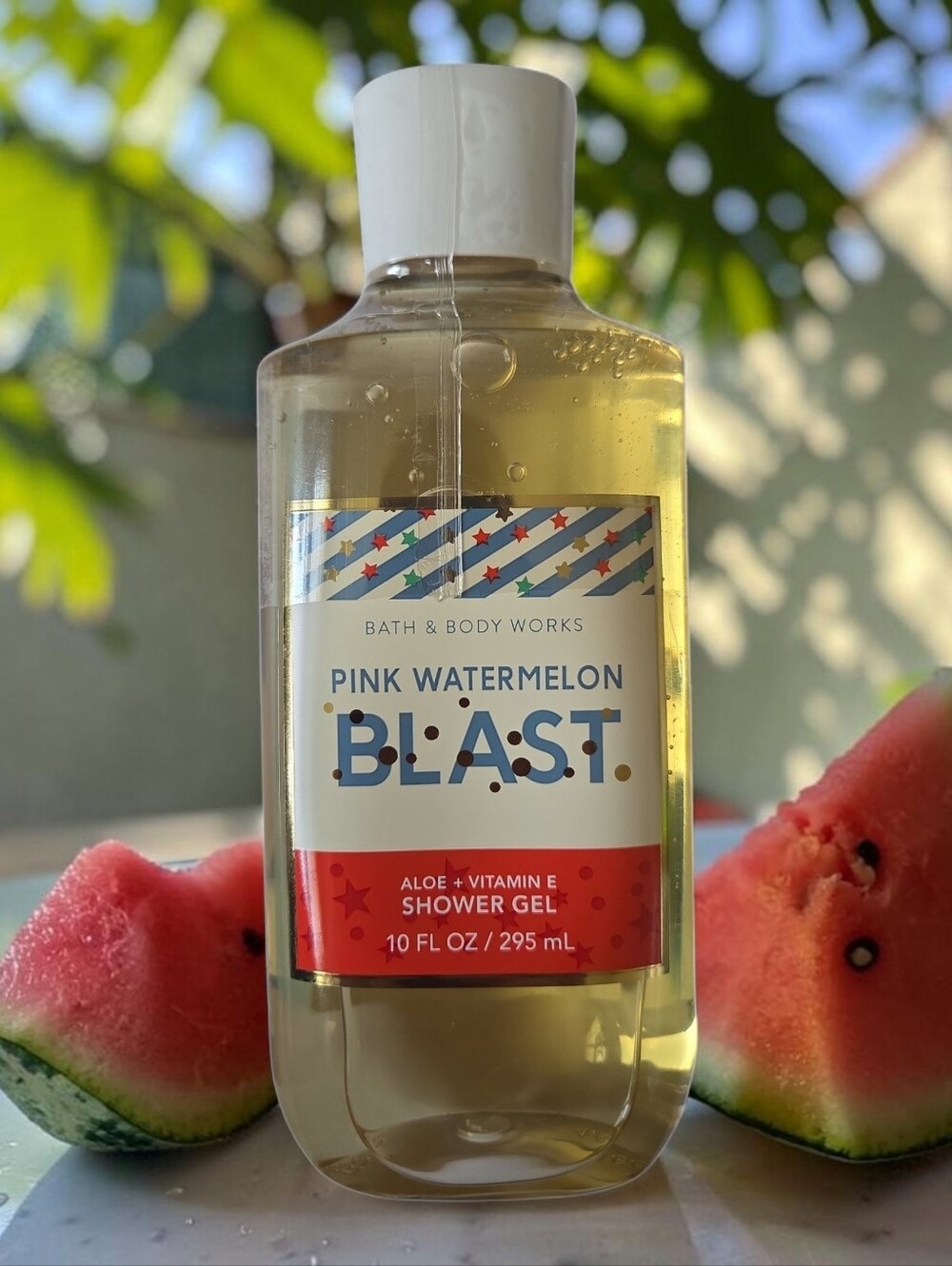 Bath & Body Works Pink Watermelon Blast Shower Gel 10 oz New Aloe + Vitamin E